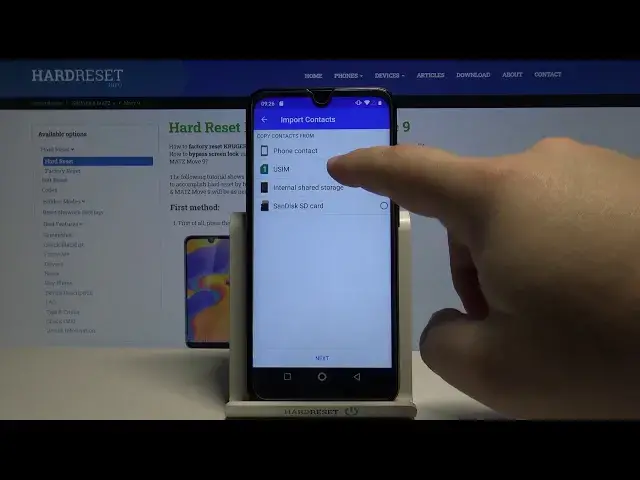 Video thumbnail for How to Copy Contacts on KRUGER & Matz Move 9 – Import and Export Contacts
