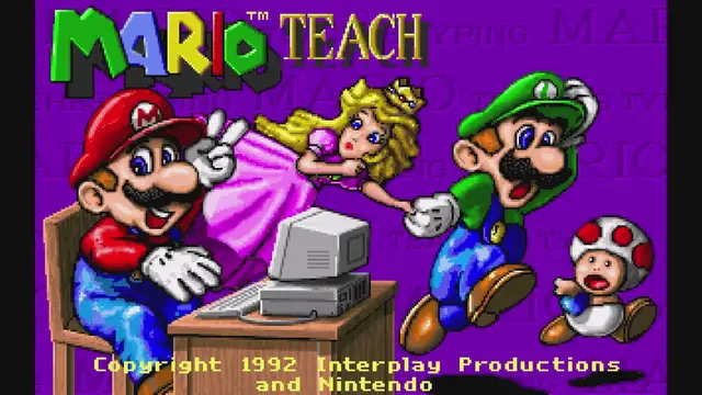 Video thumbnail for Mario Teaches Typing Gameplay
