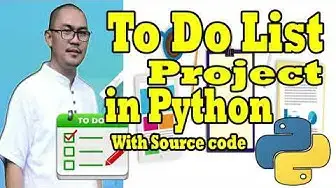 Video thumbnail for To Do List Project In Python With Source Code 2020