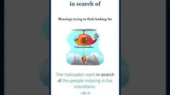 Video thumbnail for In search of meaning | in search of sentences | Common English Idioms #shorts