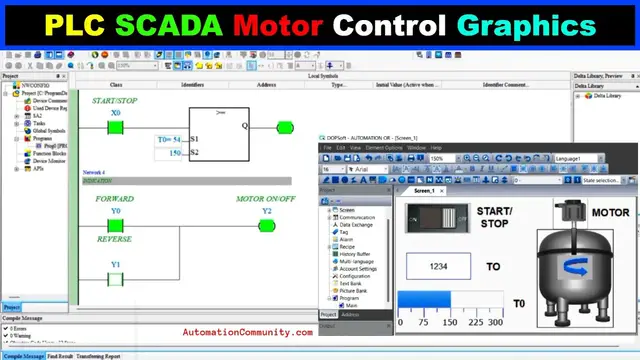 Video thumbnail for PLC SCADA Motor Control - HMI Graphics Tutorials