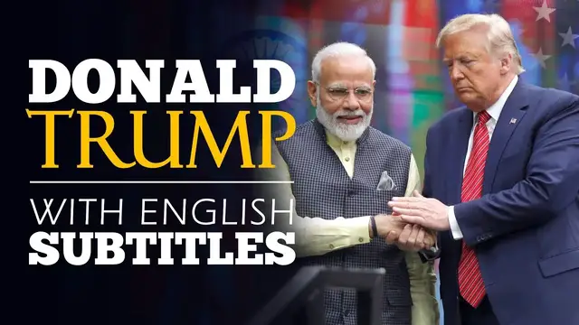 Video thumbnail for ENGLISH SPEECH | DONALD TRUMP: America Loves India (English Subtitles)