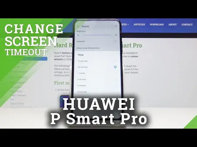 'Video thumbnail for How to Change Screen Timeout in HUAWEI P Smart Pro'