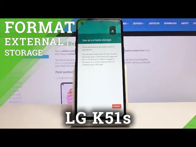 'Video thumbnail for How to Format SD Card in LG K51s – Erase Memory Card'