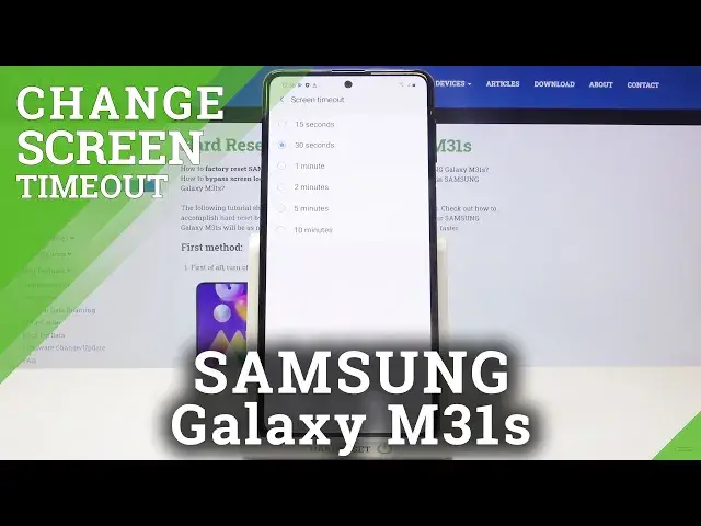 'Video thumbnail for How to Change Screen Timeout on SAMSUNG Galaxy M31s – Adjust Screen Timeout'