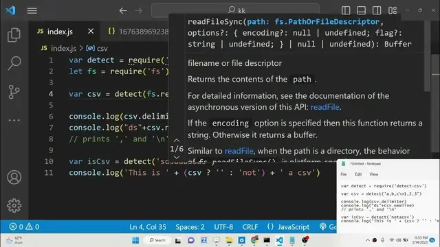 Video thumbnail for Node.js Tutorial to Detect or Validate Whether a String is CSV or Not Using detect-csv Library