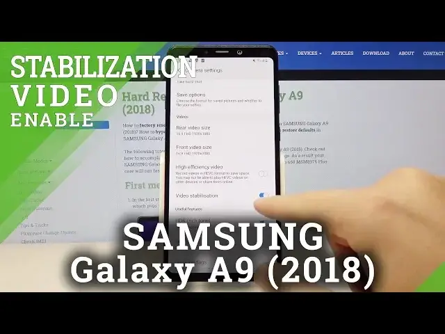 Video thumbnail for How to Switch On Video Stabilization in SAMSUNG Galaxy A9 2018 – Set Video Balance