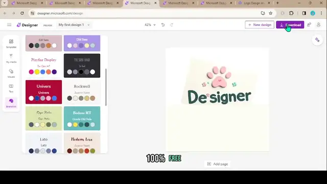 Video thumbnail for Free AI Logo Generator_ Create Impressive Logos without Watermarks!