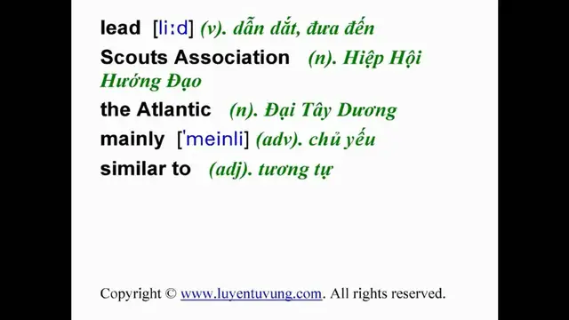 Video thumbnail for Learn English Vocabulary - Grade 8 - Unit 06 - Lesson 02