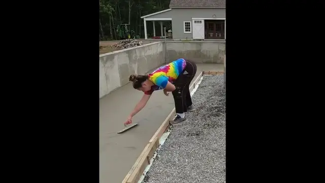 Video thumbnail for Finishing Concrete For Beginners! #Shorts