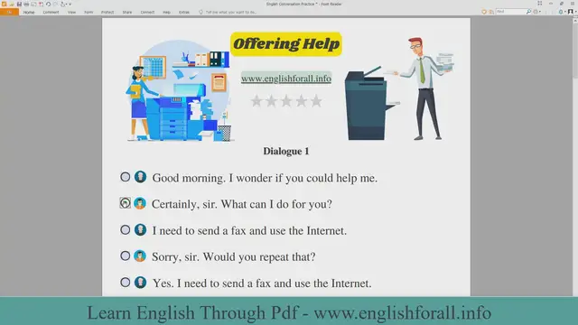 Video thumbnail for English Conversation Practice - Offering Help