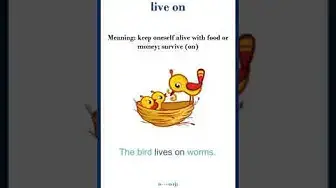 Video thumbnail for Live on meaning | live on sentences | Common English Idioms #shorts