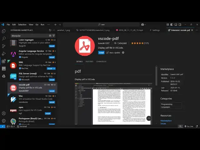 Video thumbnail for Turn VS Code Into a PDF Reader — Instantly Open & Preview PDFs in Browser