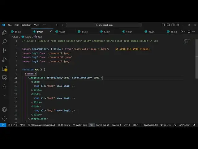 Video thumbnail for Build a React.js Auto Image Slider With Delay Animation Using react-auto-image-slider in JSX