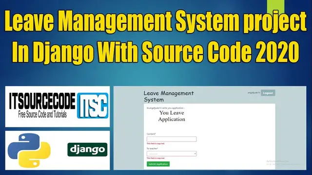 Video thumbnail for Leave Management System Project Django With Source Code Free Download 2021 | Python Django Projects