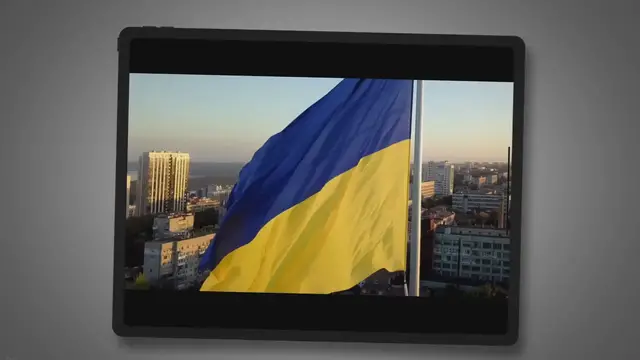 Video thumbnail for Russian Official ‘Attempts to Steal’ Ukraine Flag