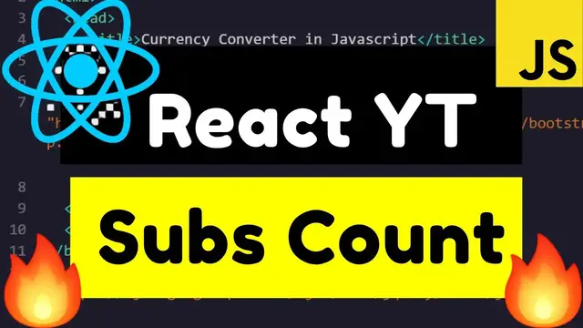 Video thumbnail for React.js Youtube Data API V3 Live Subscriber Count App Full Tutorial 2020