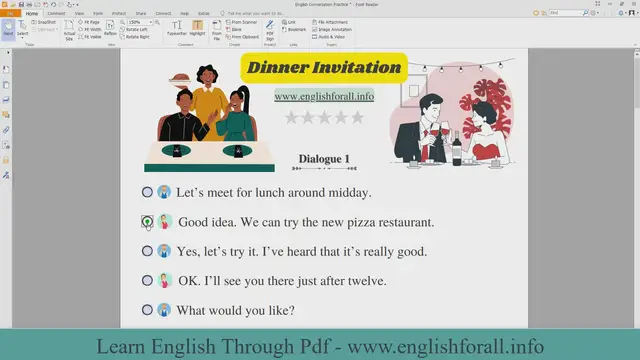 Video thumbnail for English Conversation Practice - Dinner Invitation