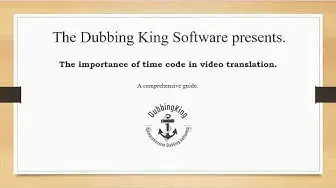 Video thumbnail for The Importance Of Time Code In Video Translation (Case Study)