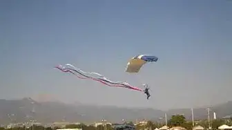 Video thumbnail for 2017 USAFA Wings of Blue Skydiving, Colorado Springs, Labor Day Balloon Festival
