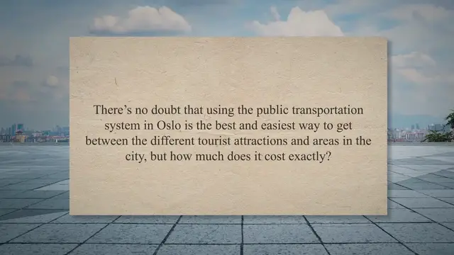 'Video thumbnail for Ticket Prices For Public Transportation In Oslo Explained (2022 Numbers)'