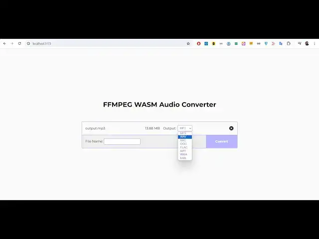 Video thumbnail for Build a FFMPEG WASM Audio Converter in Browser Using HTML5 CSS3 and Javascript
