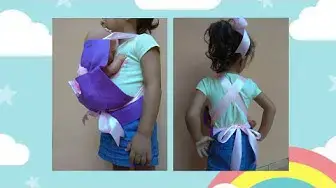 'Video thumbnail for Portabebé Mei Tai para muñecas casero.'