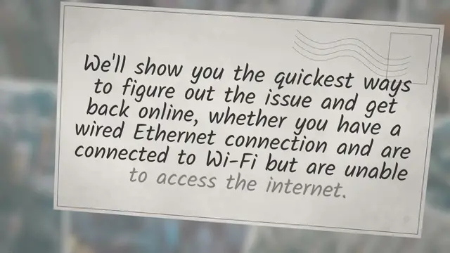 Video thumbnail for No Internet Connection? Here's How You Fix It