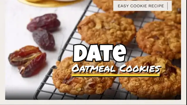 'Video thumbnail for Chewy Date Oatmeal Cookies – A Naturally Sweet Treat'