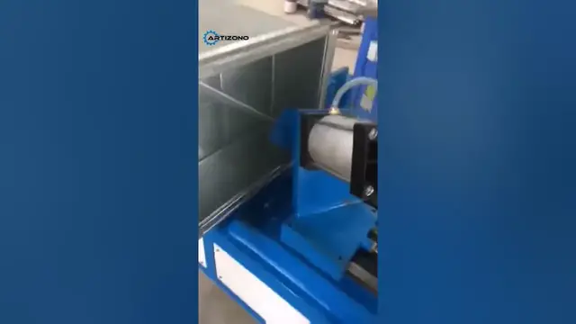 'Video thumbnail for Horizontal Pneumatic Seam Closing Machine - Artizono'