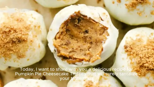 Video thumbnail for Pumpkin Pie Cheesecake Truffles