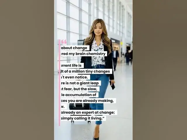 Video thumbnail for A quote about change that altered mybrain chemistry