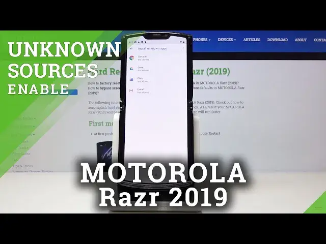 Video thumbnail for How to Enable Unknown Sources in MOTOROLA Razr 2019 -Allow App Installation