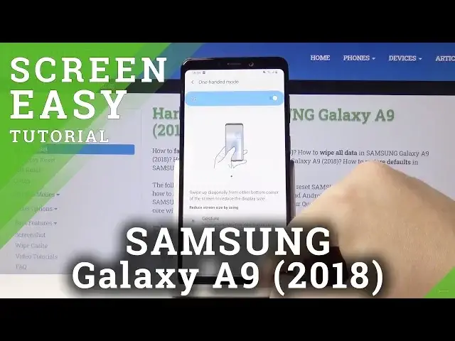 'Video thumbnail for How to Turn On One Hand Mode in SAMSUNG Galaxy A9 2018 – Activate One Handed Feature'