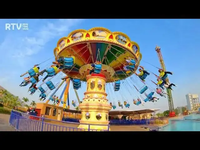 Video thumbnail for Flying Carousel Ride at Wet N Joy Amusement Park - Lonavala