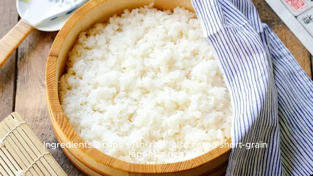 Video thumbnail for Sushi rice recipe