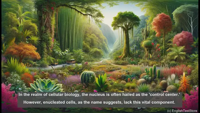 Video thumbnail for Enucleated cell in biology - meaning, definition and examples