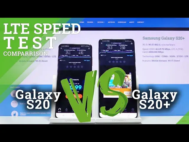 Video thumbnail for SAMSUNG Galaxy S20+ vs SAMSUNG Galaxy S20 - LTE Network Speed Test & Results