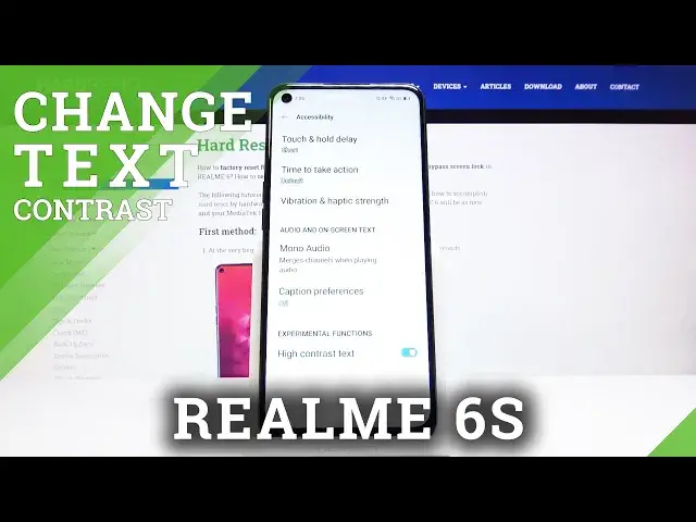 Video thumbnail for How to Set High Contrast Text in REALME 6s – Change Contrast