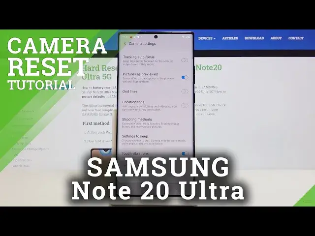 'Video thumbnail for How to Reset Camera in SAMSUNG Galaxy Note 20 Ultra - Restore Camera Config'