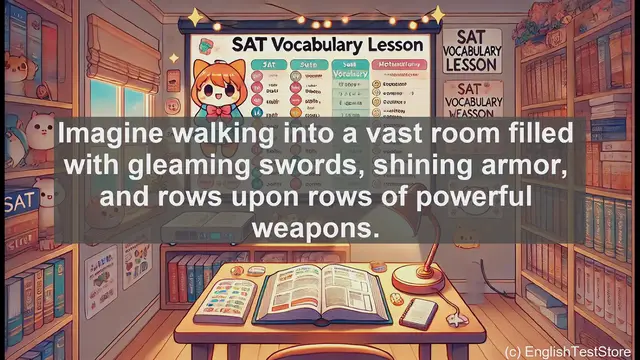 Video thumbnail for 5000 Must Know SAT Vocabulary - Armory: Mastering a Powerful SAT Vocabulary Word