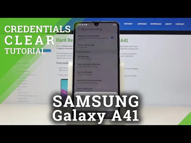 'Video thumbnail for How to Clear Credentials in SAMSUNG Galaxy A41 – Remove Licenses'