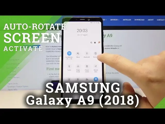 'Video thumbnail for How to Set Auto Rotation in SAMSUNG Galaxy A9 2018 – Turn Screen'