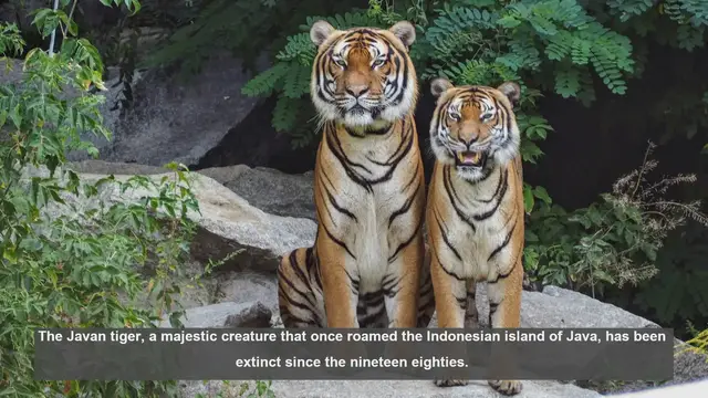 Video thumbnail for 10 Unique Physical Traits of the Extinct Javan Tiger