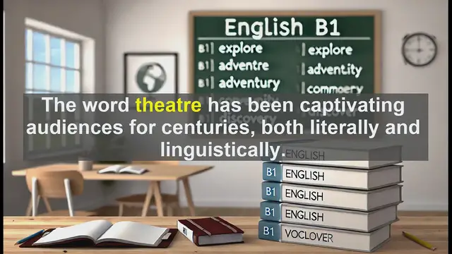 Video thumbnail for 2500 Must Know CEFR B1 Vocabulary - The Rich Meaning of 'Theatre': More Than Just a Stage