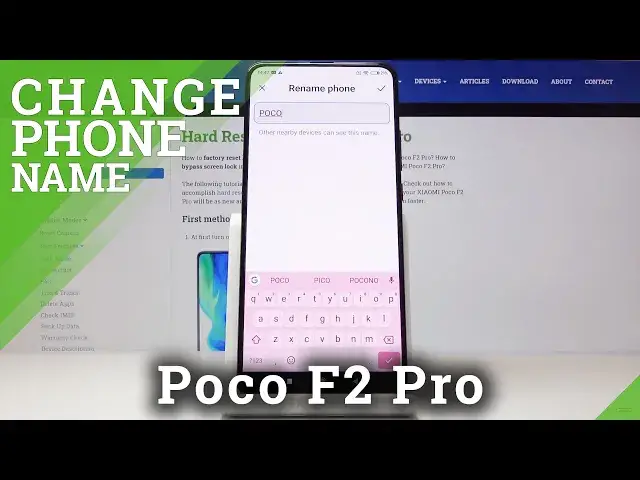 'Video thumbnail for How to Change Device Name in XIAOMI Poco F2 Pro – Rename Your Device'