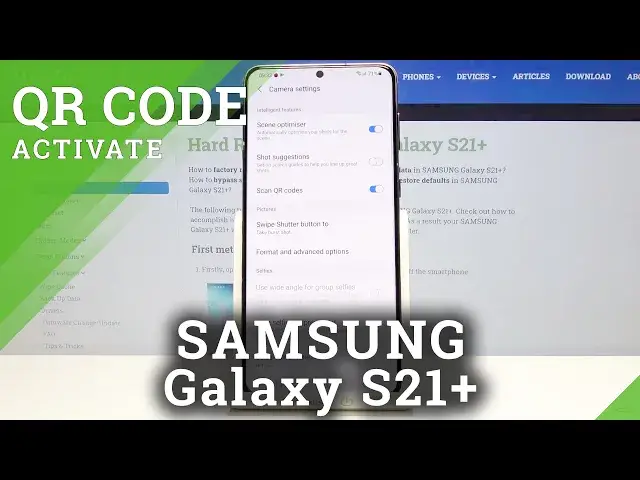 'Video thumbnail for How to Enable Camera to Scan QR Codes in SAMSUNG Galaxy S21+ - QR Scanning'
