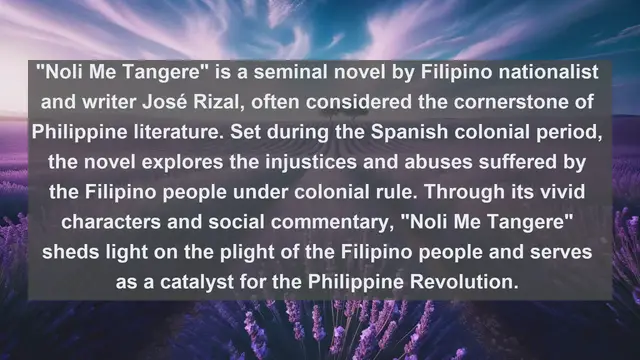 Video thumbnail for Unraveling Filipino Literary Treasures: Top 10 Must-Read Works