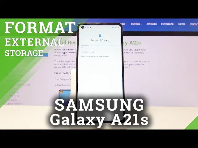 'Video thumbnail for How to Format SD in SAMSUNG Galaxy A21s - Erase Memory Card'