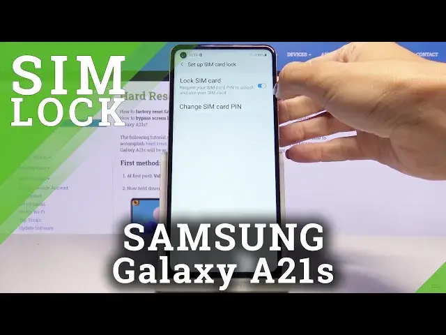 'Video thumbnail for How to Change PIN to SIM of Samsung Galaxy A21s - Set SIM PIN'